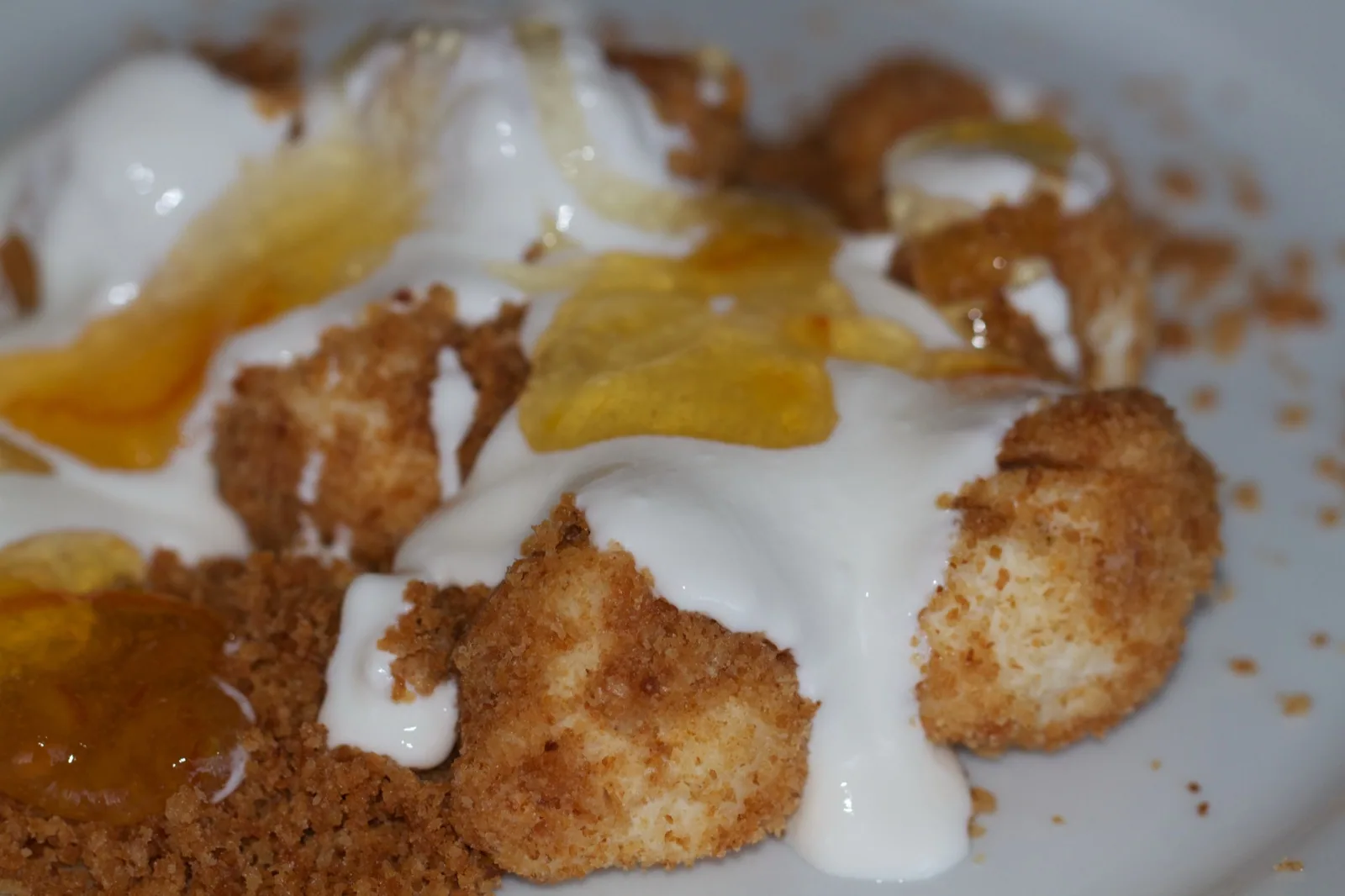 Túrógombóc narancslekvárral..