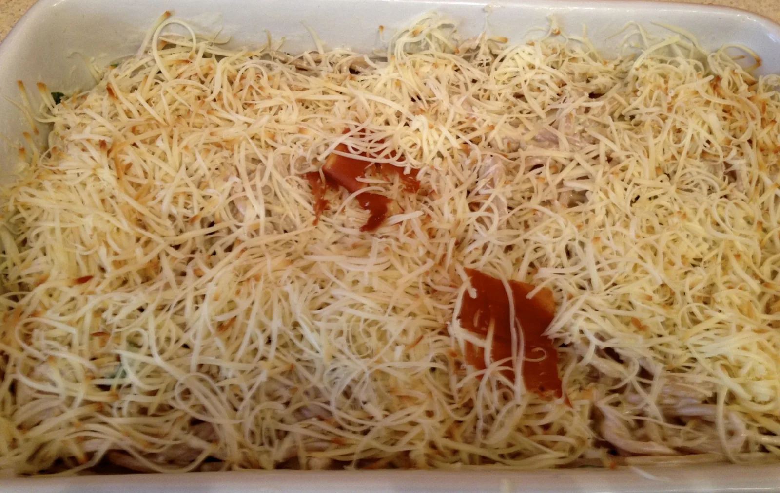 Sült , sajtos spagetti